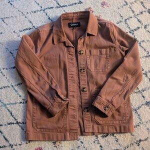 Quince Brown/Rust Button-Up Chore Jacket